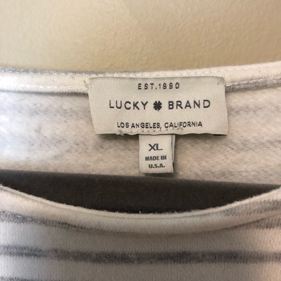 Lucky Brand Striped Sweatshirt - Picture 3 of 4